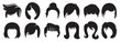 © Sharmib - silhouette hairstyle and wig icons