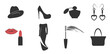 © Gnkkv - set of icons on a theme womens accessories
