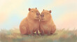 © 우철 박 - capybara in the field