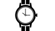© yas - Classic Wristwatch Icon in Black and White