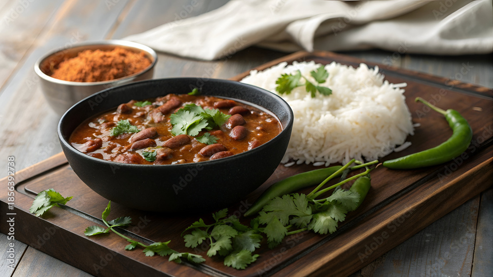 Food Combos Rajma Rice Delicious Rajma Rice Stock Photo | Adobe Stock