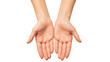 © Nuria - Isolated hands with open palms in a gesture of giving, offering, or receiving something