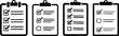 © SHAHID - Instruction guide checklist icon with bold lines for tutorials manuals onboarding process visuals