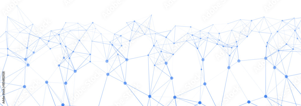 Abstract Blue Digital Network Connection Technology Background Stock ...