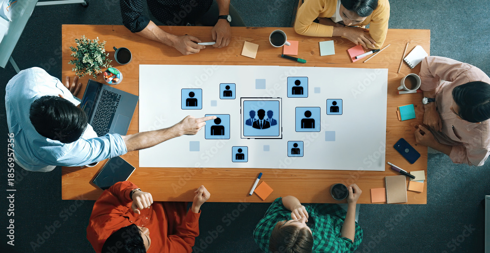 Concept of human resources and organizational structure. A professional ...