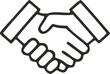 © Graphi - Business partnership handshake vector illustration between two businessmen symbolizing agreement and teamwork