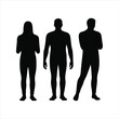 © TAHSIN - Business people, set of vector silhouettes