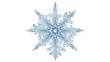 © LUXSTORY - Detailed blue snowflake PNG isolated on transparent background, intricate ice crystal design for winter holiday and Christmas themes