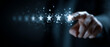 © Broccolini - customer rating concept, star review feedback, digital user experience