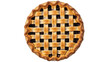 © Luke - Delicious blueberry pie with lattice crust isolated PNG, homemade baked dessert on transparent background for food design and holiday celebrations