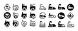 © Влада Яковенко - Industrial icon set: factories, trucks, gears, logistics symbols