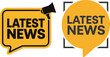 © Mizanul_Islam - Latest News Speech Bubble Icons Set for Media and Communication