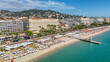 © Mazur Travel - Aerial view of the beautiful beach in Cannes, France