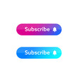 © nexusby - subscribe buttons for web, vector design