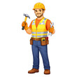 © BrianQuest - Professional Construction Worker with Safety Gear - AI Generated