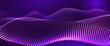 © ec0de - Big Data Flow With Glowing Particle Waves On Dark Background. Abstract AI Neural Network And Digital Communication Concept. Futuristic Tech Design. Vector Illustration.