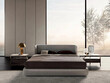 © evgenij - Modern luxury bedroom interior in minimal scandinavian style, 3d render