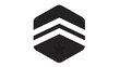 © ana - Vector illustration of military chevron rank insignia on transparent background