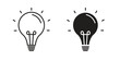 © Pop - Light bulb icons. EPS 10. Graphic icon vector designs