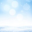 © Artist You - Fondo Minimalista de Invierno con Degradado Azul y Espacio para Texto, Generated image
