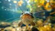 © SanSan - Close-up underwater portrait of a catfish with long barbels.