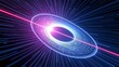 © zhou - Concentric magnetic field lines of pure light warping space around a laser beam.