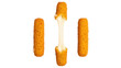 © Emilia - Delicious mozzarella sticks isolated PNG, crispy fried cheese sticks with stringy cheese pull on transparent background, appetizer snack