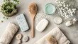 © Agung - Clean Beauty Wellness Flat Lay With Natural Skincare Products