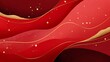 © auraplusminus - A vibrant red abstract background with gold accents for a festive lunar new year celebration