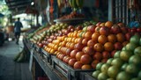 Fresh fruit display at a market featuring guava, papaya, salak, and bananas, highlighting vitamin and iron sources, Nutrition Awareness Week