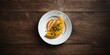 © AIArtistry - Egg omelet with spices and sauce presented on a white plate, suitable for breakfast meal visuals
