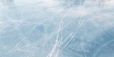 Ice skating rink with ice debris and blade grooves, ideal for safety inspection background