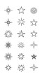 © Kundil - Stars Outline Set.