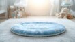© vxnaghiyev - Infant mattress covered in blue fabric with star motifs, intended for newborn comfort, International Children's Day