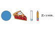 © Segati - A colorful illustration of mathematical concepts and objects on a white background