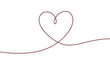 © Joko - A single continuous line drawing of a heart shape on a white background.