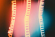 © Faustudio - Creative film textures in blue and orange.