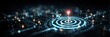 © wpw - Digital target locked on a virtual roadmap interface symbolizing focused goal setting structured strategy milestone tracking and success in digital transformation era