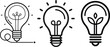 © Foysal - Creative illustrations of lightbulbs symbolizing innovation, energy, and sustainable growth