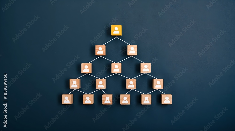 organization chart structure showing hierarchical structure and ...
