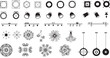 © Precision CAD System - An array of architectural lighting options displayed as a comprehensive set of illustrations, showcasing design elements of light fixture.
