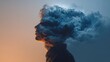 © Helga - Conceptual portrait illustrating emotional burnout and mental exhaustion.
