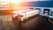 © Polivan - trucks are loaded in a modern logistics center