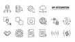© Celana - A collection of 15 various line-art icons depicting concepts like data, connection, gear, cloud, power, and code