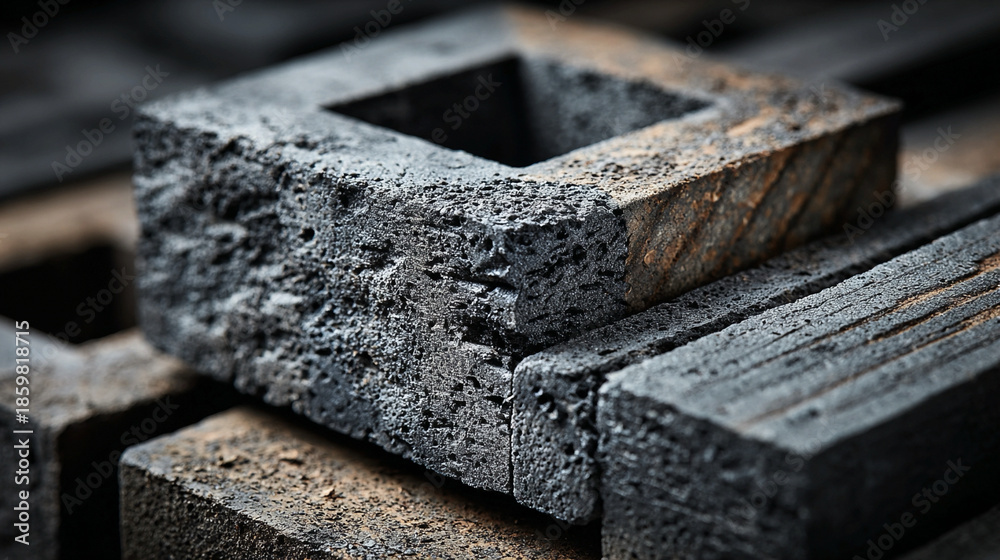 Safe-carbon bonding blocks constructed with stabilized eco composites ...