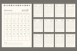 © Iconpro333  - Clean and simple 2026 calendar design. 2026 monthly calendar template for company. Daily planner calendar template