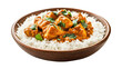 © Abdul - A bowl of rice and chicken curry, isolated on a transparent background