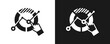 © hans_ts - Market Trends Icon Set Glyph In White And Black Background