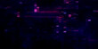 © Dul - Purple Yellow looped abstract psychedelic digital cyberspace code. Concept glitch background 3D Illustration as crypto currency, NFT, video gaming overlay with cryptography hex code for live stream.