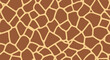 © Natalia - Seamless brown and tan giraffe skin texture pattern representing animal camouflage for textile or wallpaper design.